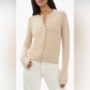 rag & bone Wallace Crewneck Cardigan (Oatmeal)